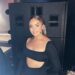 Sofia dalen in black dress