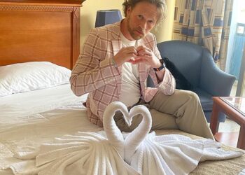 Daniel at hotel room