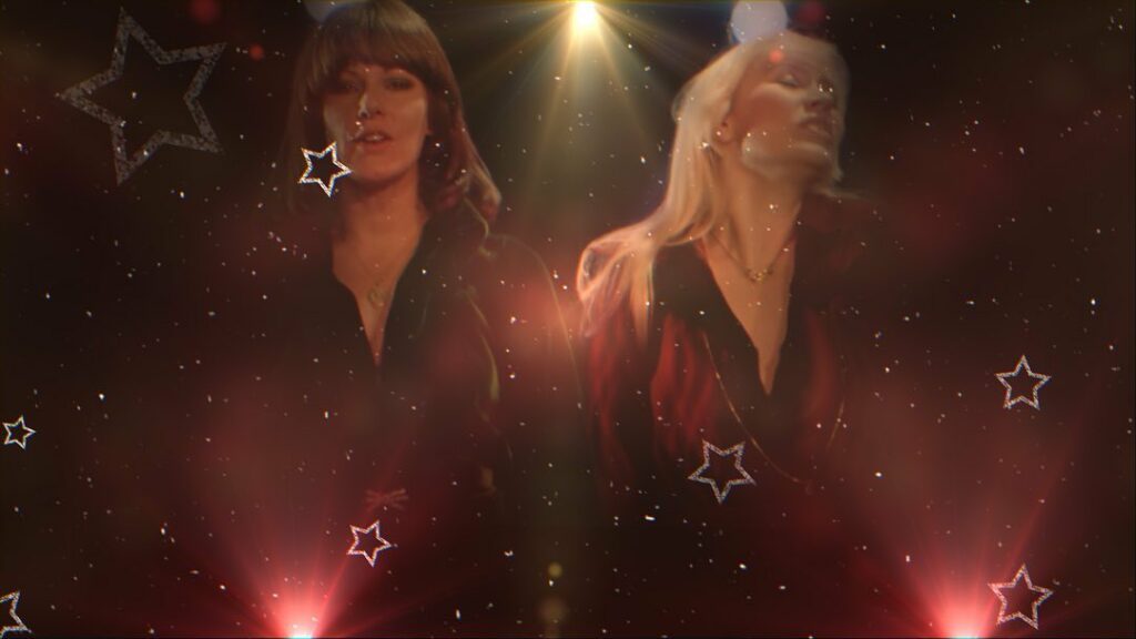 Agnetha and Anni performing