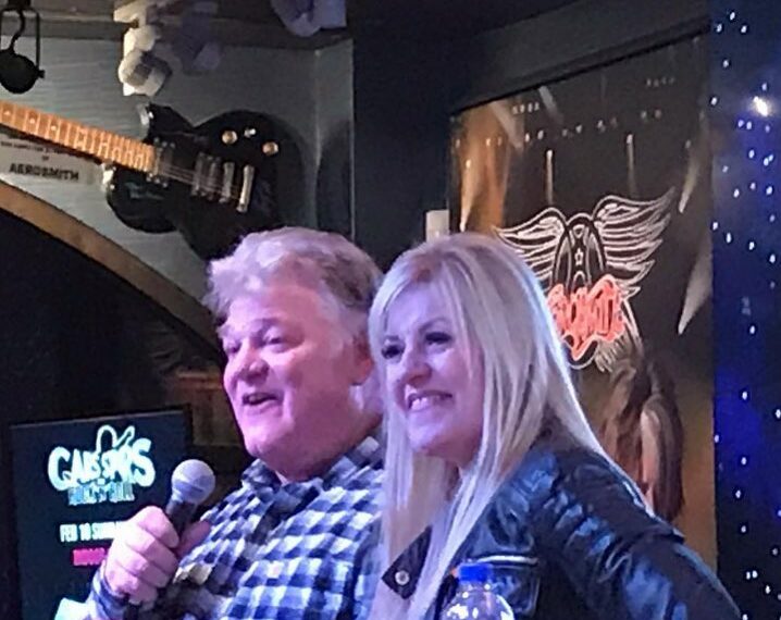 Laura and Dan on the stage