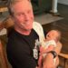Linden with his baby