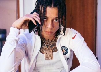 Central Cee in white Jacket