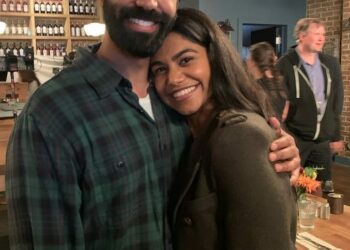 Raymond Ablack hugging his sister