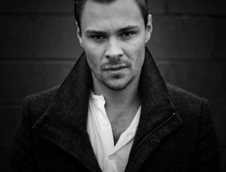 Patrick Flueger with a overcoat