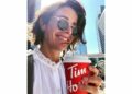 Cobie Smulders with sunglasses and coffee mug