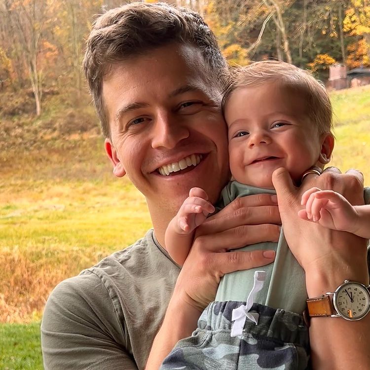 Barrett with his son