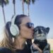 Jessica Stroup with her dog