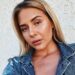 Sofia Kappel with a denim jacket