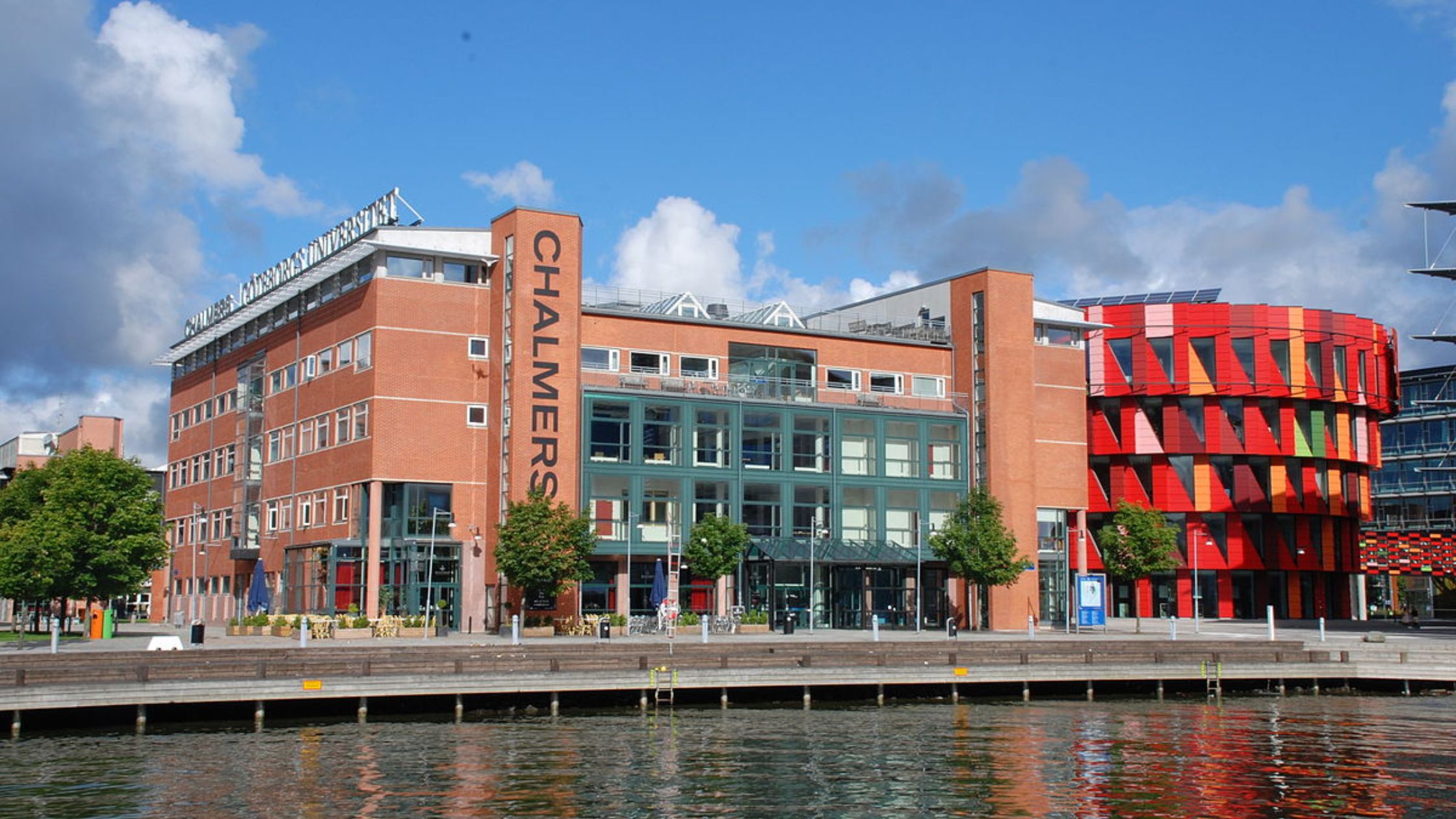 Outside view of Chalmers University.