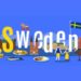 Sweden symbol with Swedish Flag and other things related to Sweden.