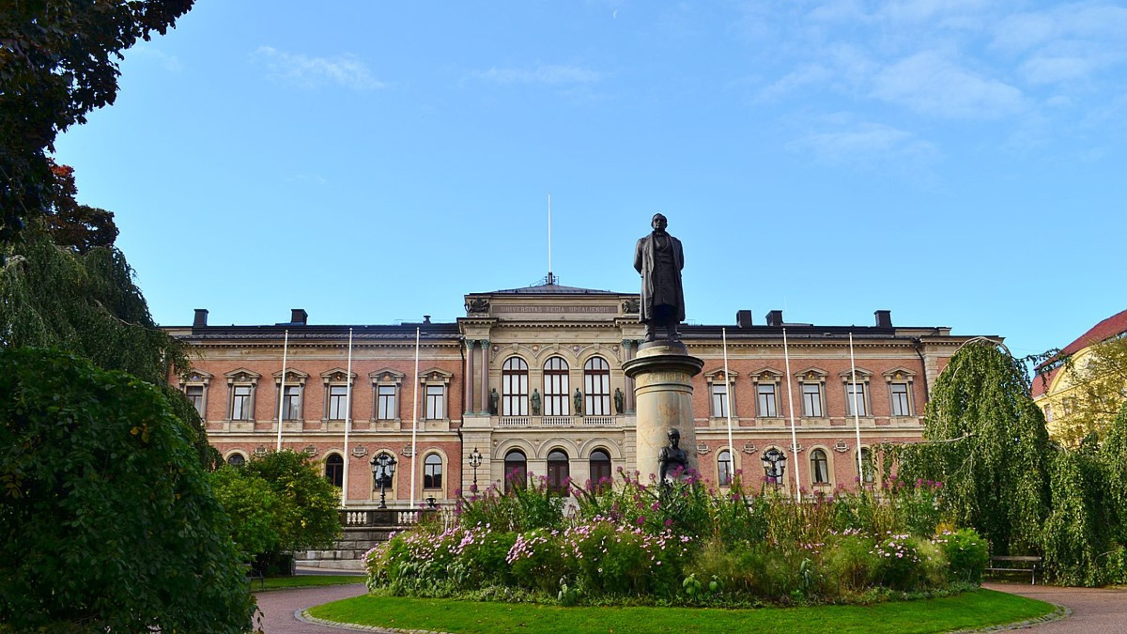 An outside view of Uppsala University.