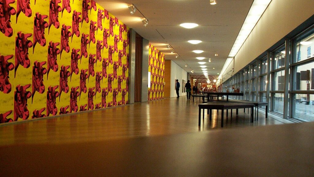 Interior of Museum Moderna Museet in Stockholm.
