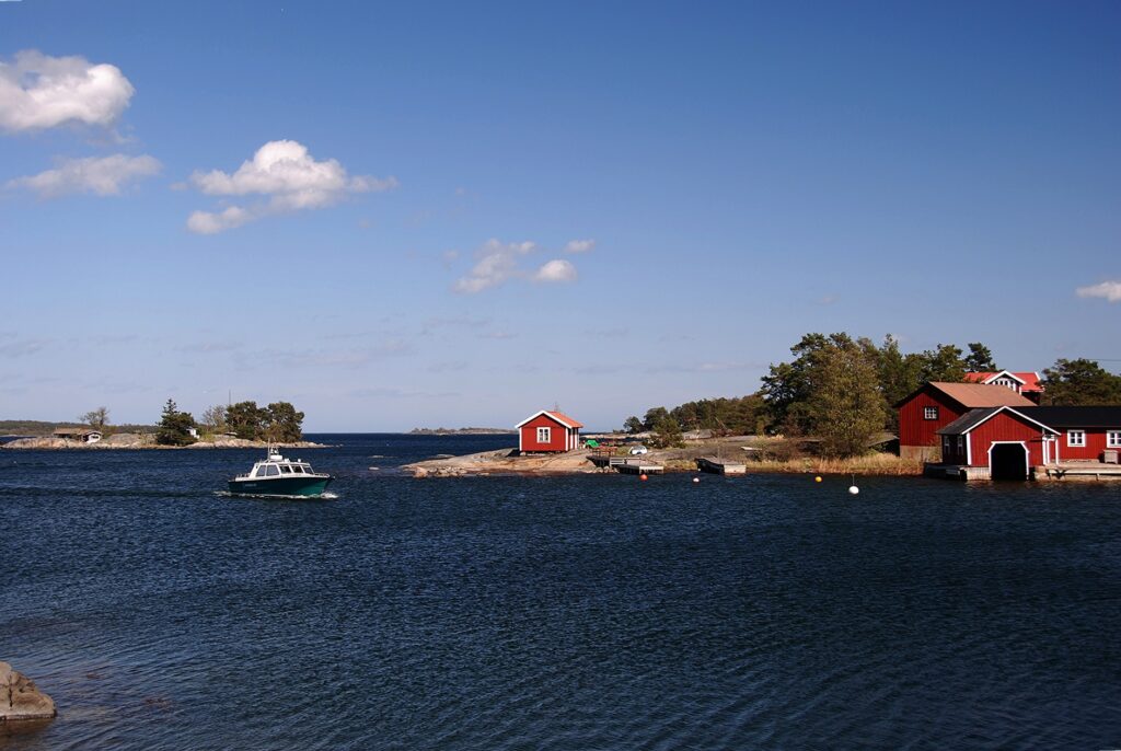 On the island of Möja in the Stockholm archipelago.