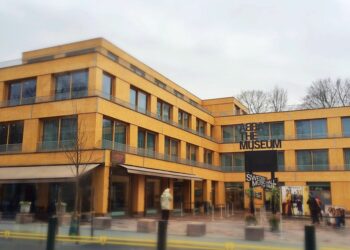 Outside view of Abba Museum