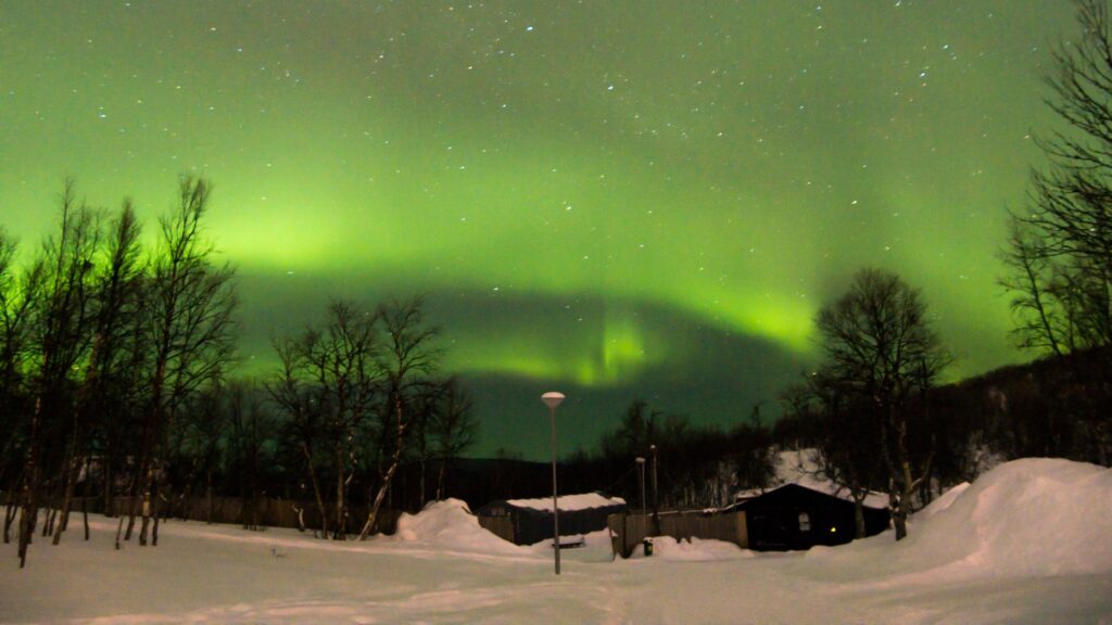 Northern Lights at Aurora Borealis - Kiruna - Sweden - Lapland