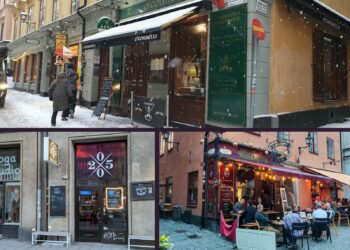 Collage of best bars in Stockholm