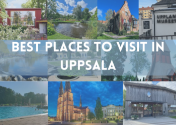 collage of the best places to visit in Uppsala