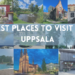 collage of the best places to visit in Uppsala